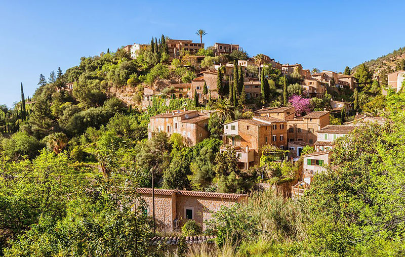 Mountain village of Deia on Mallorca Spain