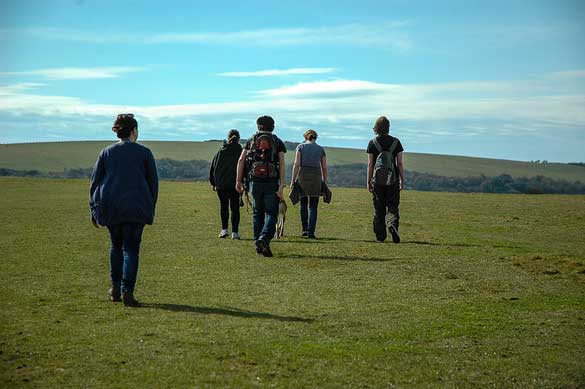 Hikers-Studland-Dorset-UK