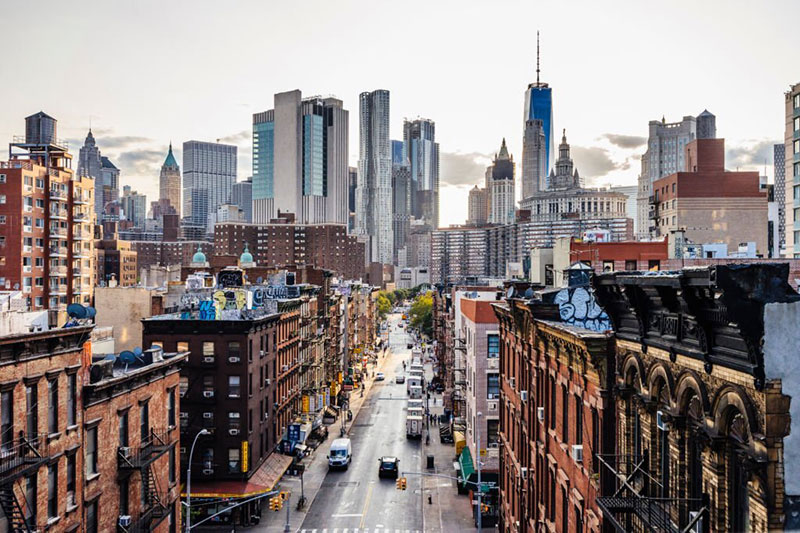 Lower Manhattan cityscape