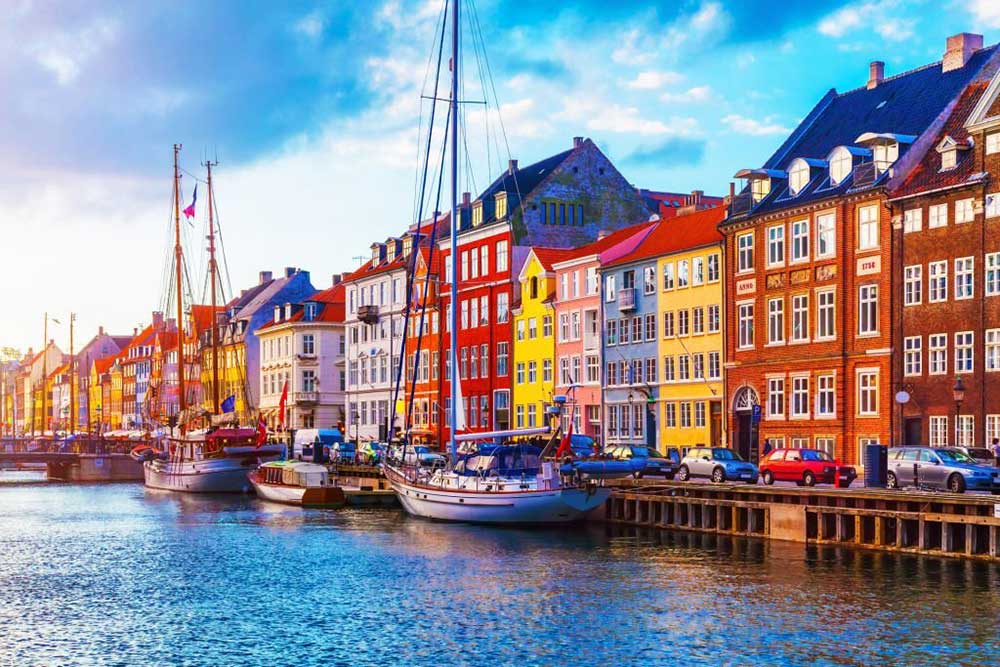 Copenhagen Denmark on the Nyhavn Canal
