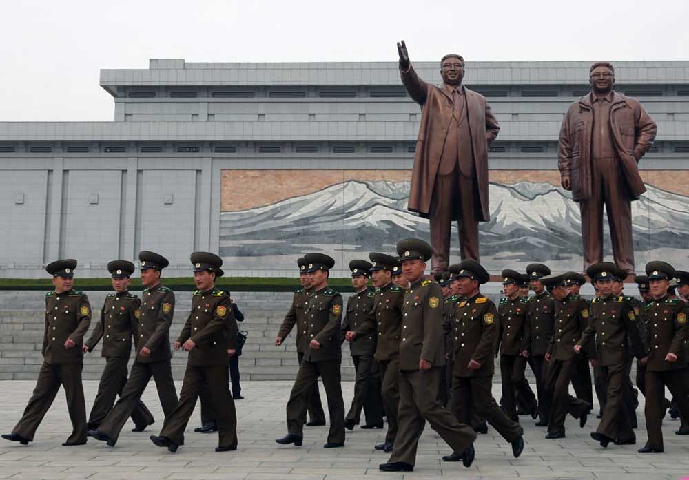 Mansudae Grand Monument Pyongyang North Korea