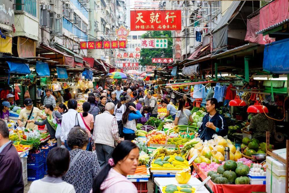 Market in Hong Kong