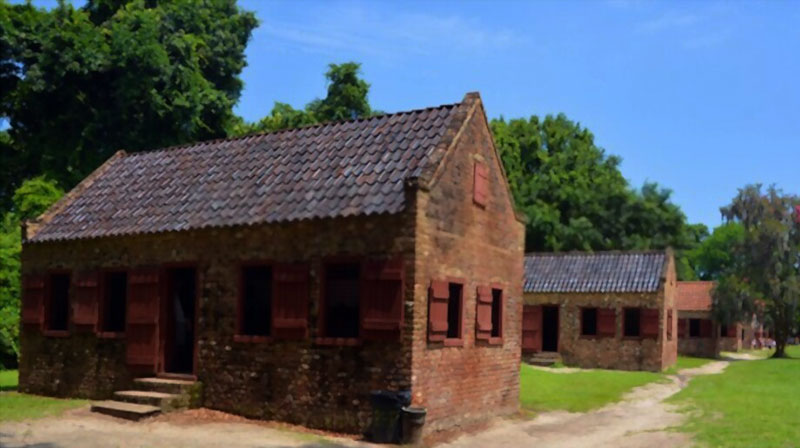 Slave cabins in Boone Hall Plantation