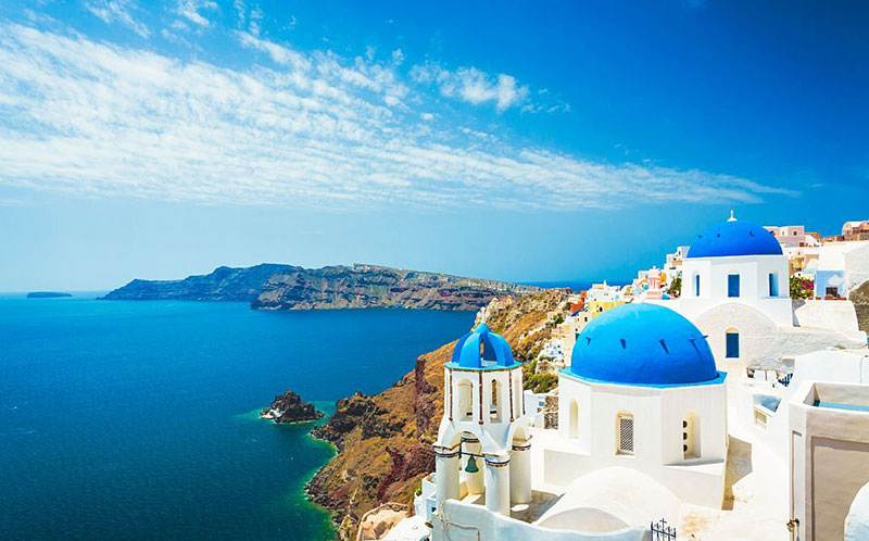 Church in Oia Santorini Greece