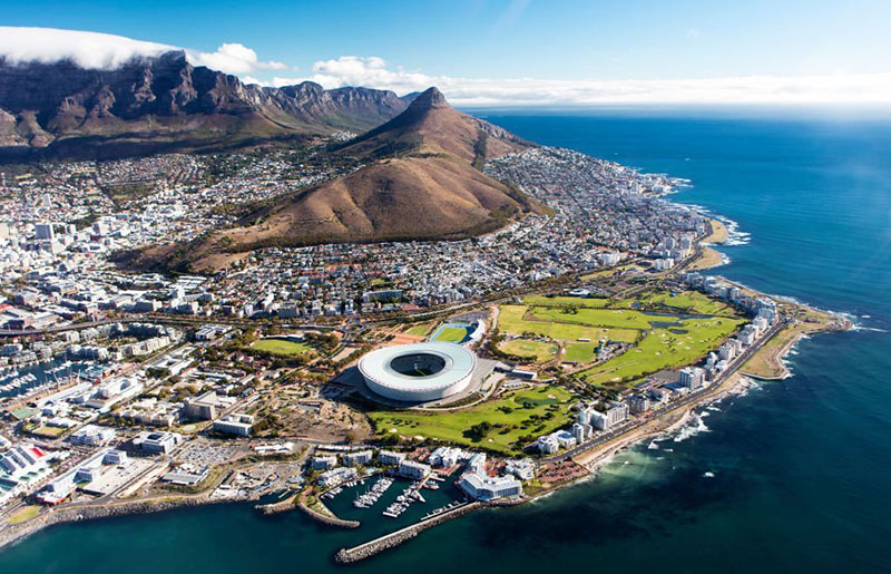 View of Cape Town South Africa