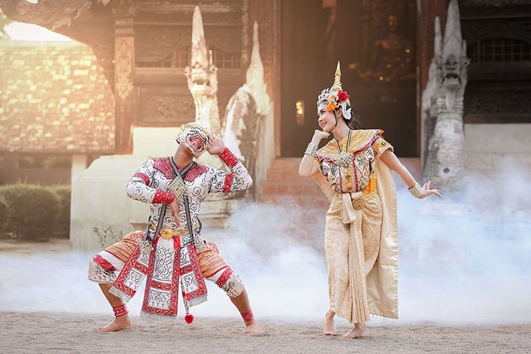 mask dance of the Ramayana drama