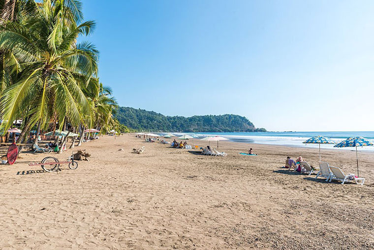 Beach Jaco pacific coast of Costa Rica