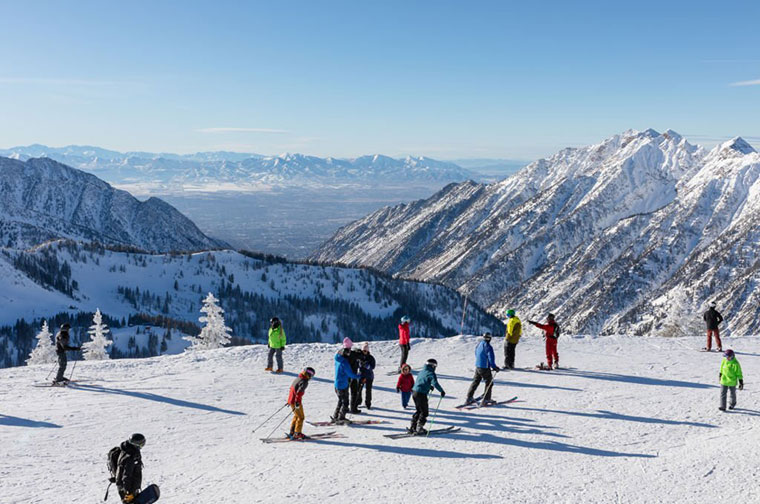 Snowboarding in Salt Lake City