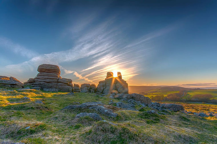 Dartmoor National Park England a Tourist Hot Spots In The UK