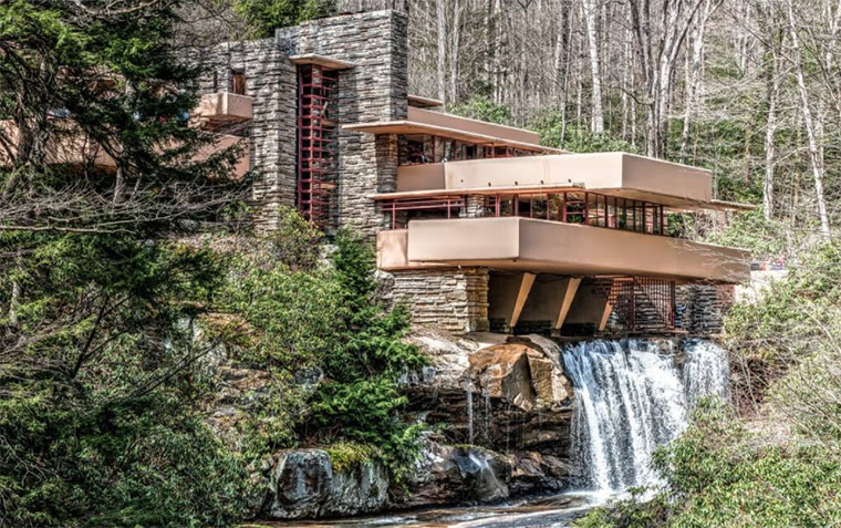 Falling Water Frank Lloyd Architectural Homes