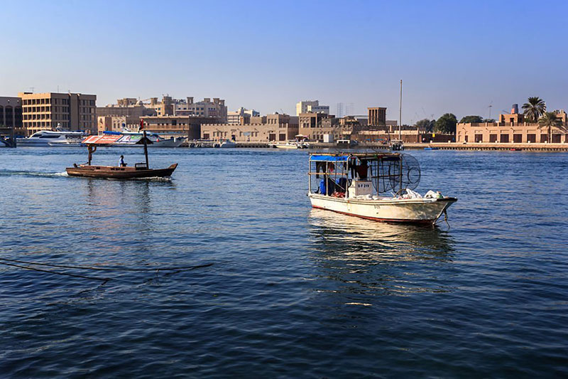 Fishing boat in the Gulf of Dubai 