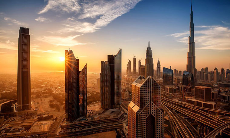 Sun Drenched Arabian City Dubai in December