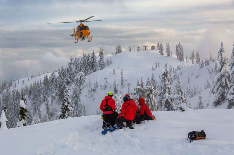 Winter rescue teams Choper