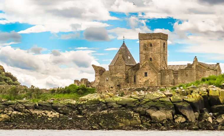 Inchcolm Abbey on the Inchcolm Island