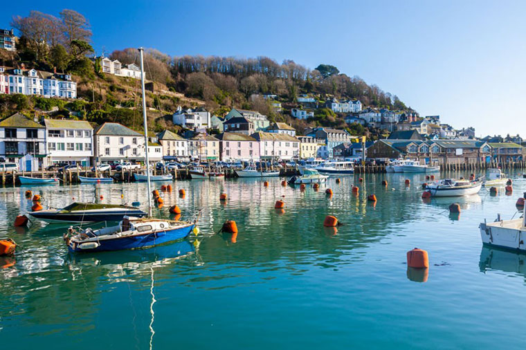 coastal town of Looe Cornwall