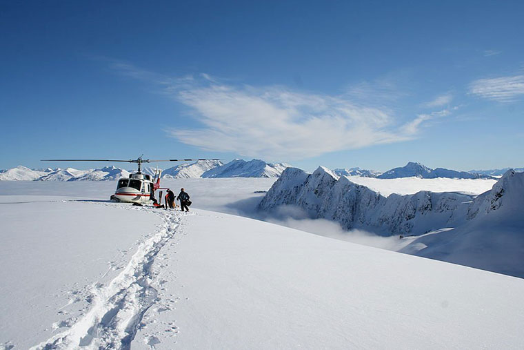 Heli Skiing Winter Holiday