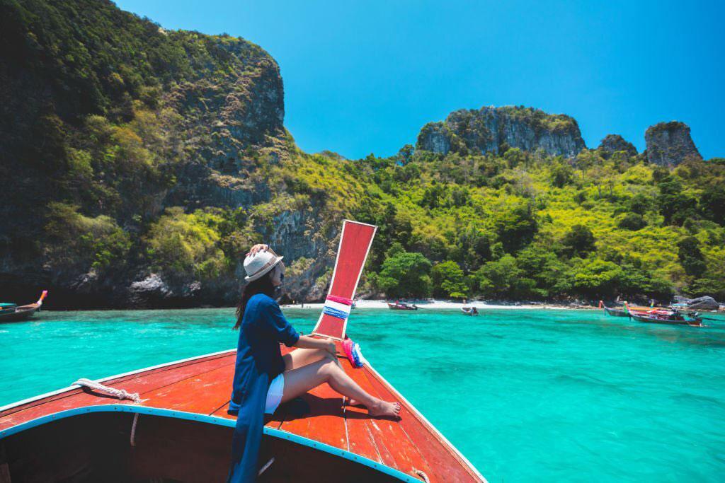 Traveling on boat Phuket