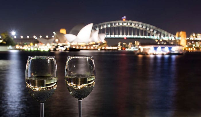 Tasting wine in Australia