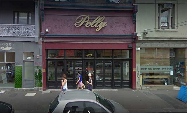 Polly bar in Melbourne